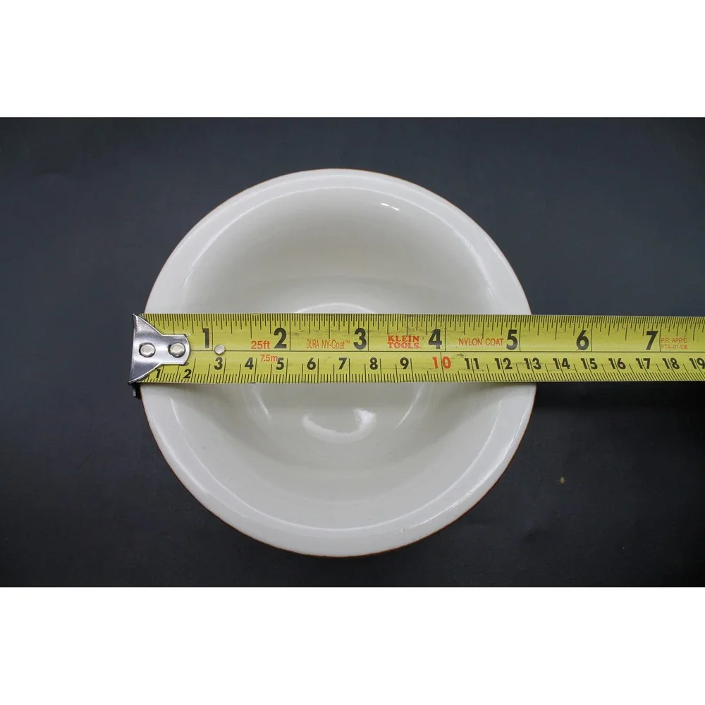 Vintage Hall China Cereal Bowls Set of 3 Brown Green USA 391